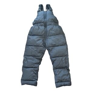 Amajian Kids Black Puffer Snow Bibs Insulated Winter Overalls Size 110 4T 5T NEW